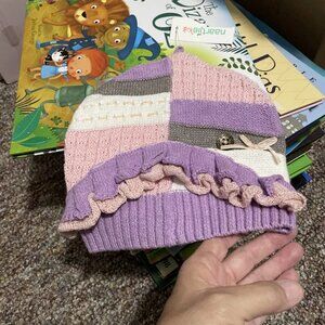 Naartjie Kids Lilac Knitwear Hat - Size 8-10 years - NWT